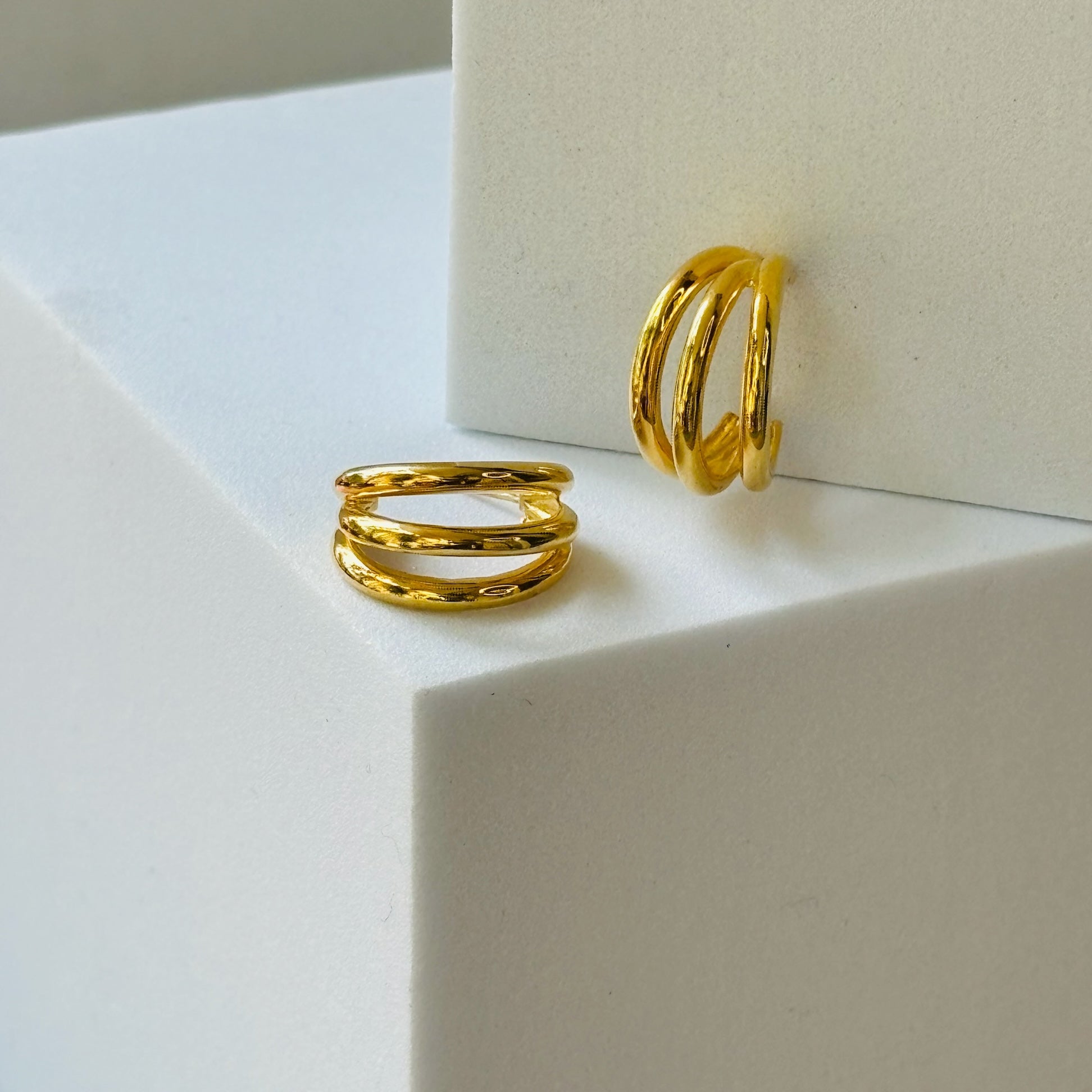 Trinity Hoop Earrings