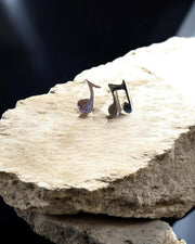 Music to my Ears - Mismatched Music Note Studs