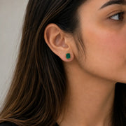 Emerald Green Onyx Studs