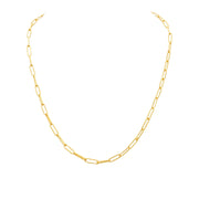 Paperclip Chain - Silver link gold vermeil chain