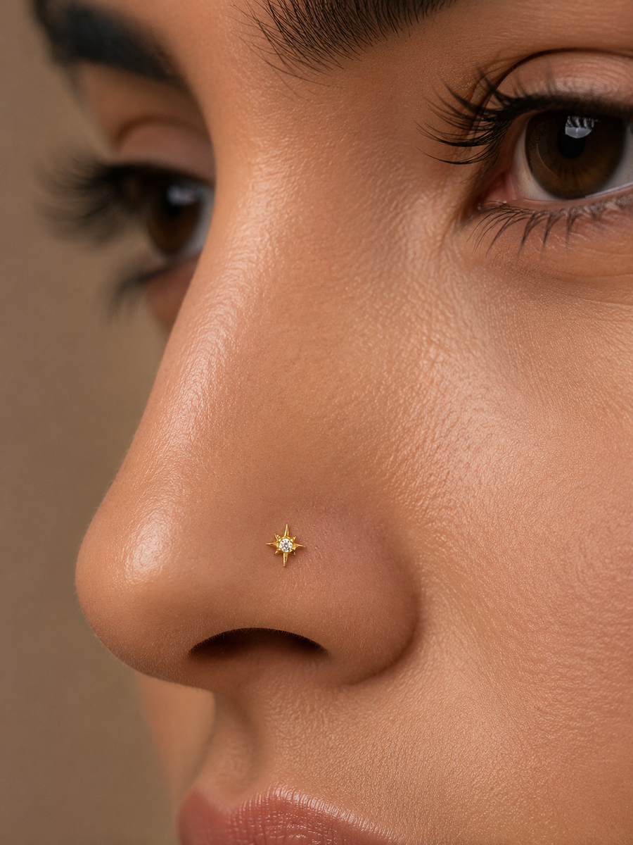Ziya Diamond Nose Pin