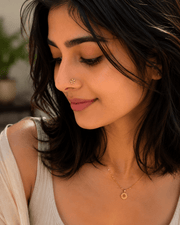 Champa Nose Pin - Handcrafted Floral Design