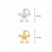 Champa Nose Pin - Handcrafted Floral Design