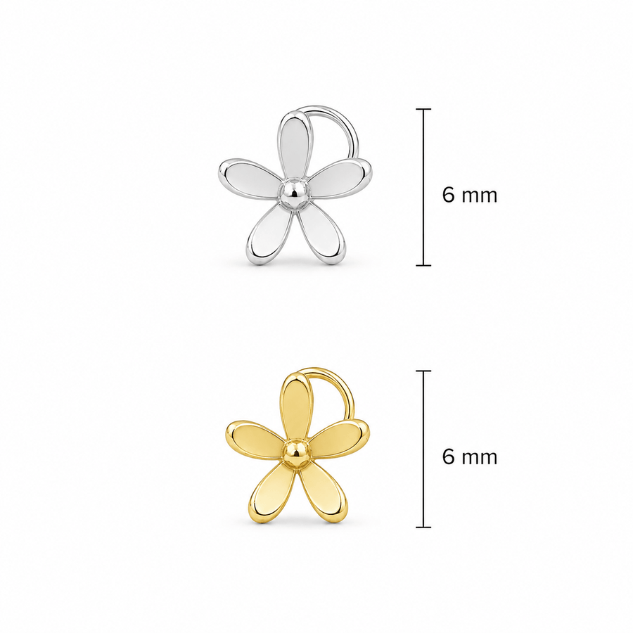 Champa Nose Pin - Handcrafted Floral Design