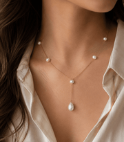 Ophelia Pearl Drop Necklace