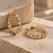 Celeste Diamond Hoops