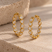Celeste Diamond Hoops