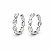 Marquise Diamond Hoops
