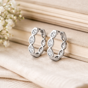 Marquise Diamond Hoops