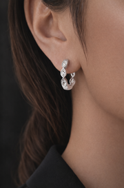 Marquise Diamond Hoops