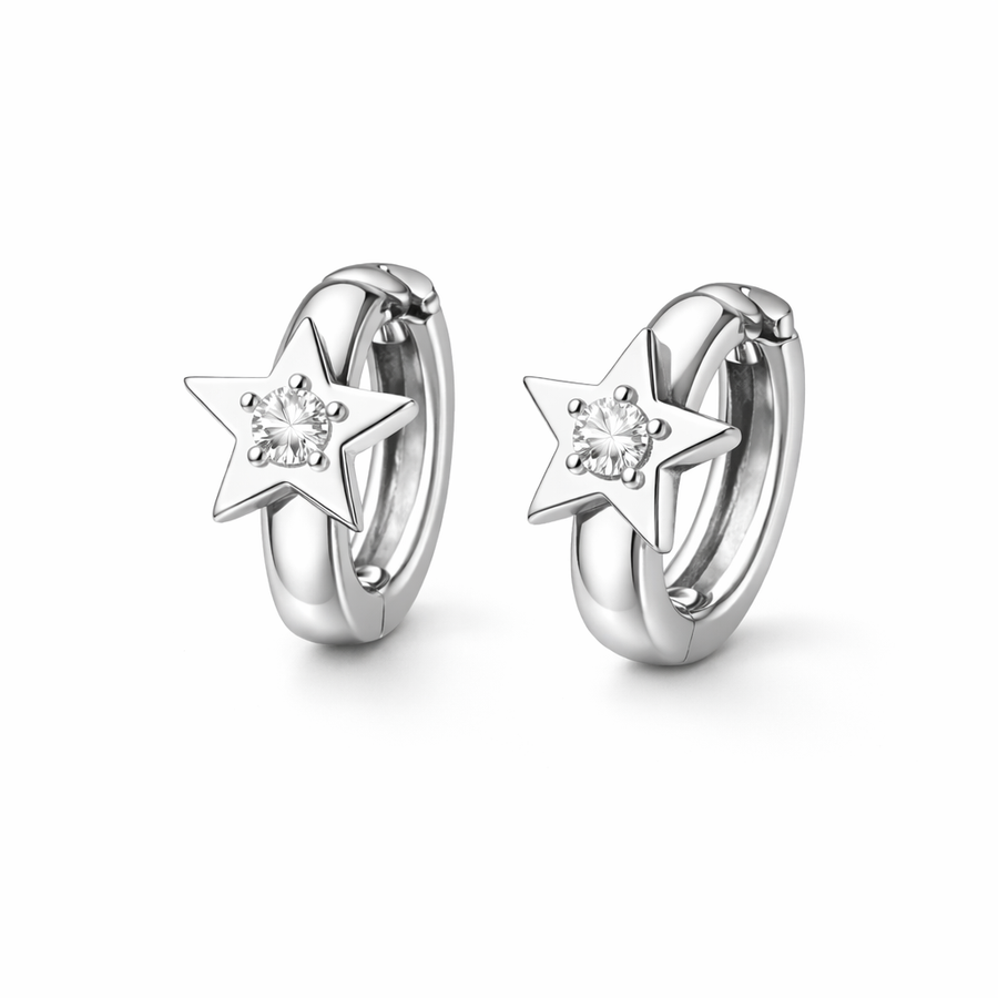 Stella Star Diamond Huggies