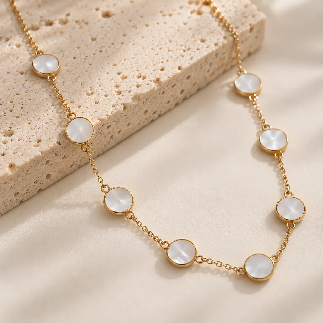 Moon Mama - Mother of Pearl Necklace