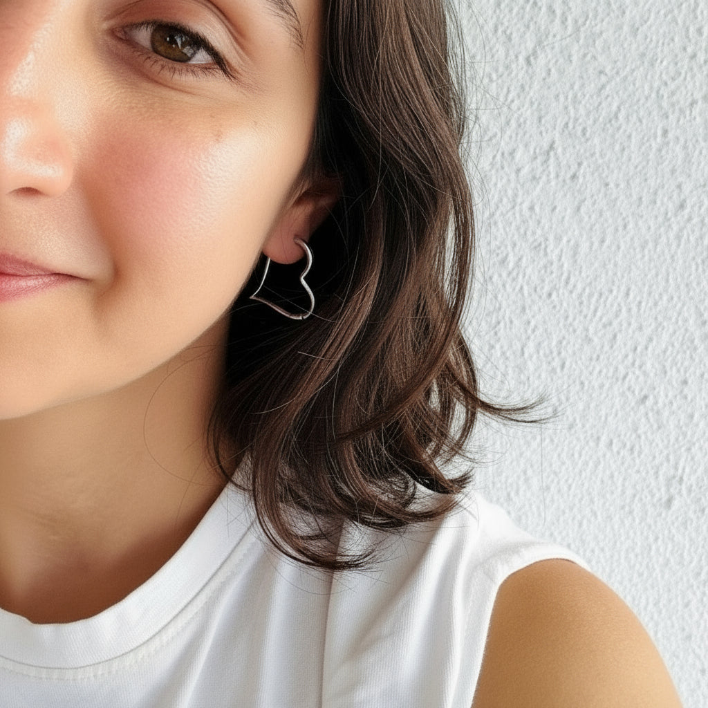 Wild Hearts hoops earrings - BombaeBlingJewels