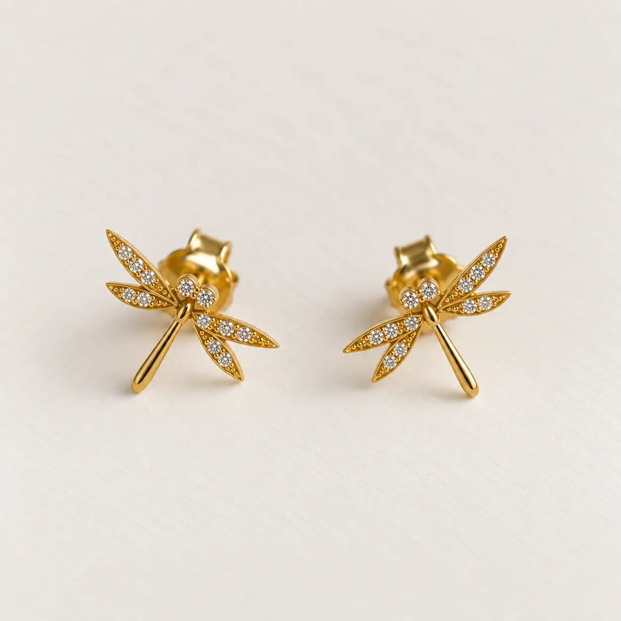Dragonfly Diamond Earrings