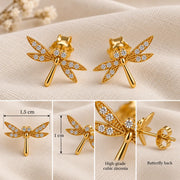 Dragonfly Diamond Earrings