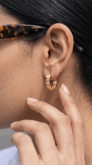 Linea Diamond Hoops