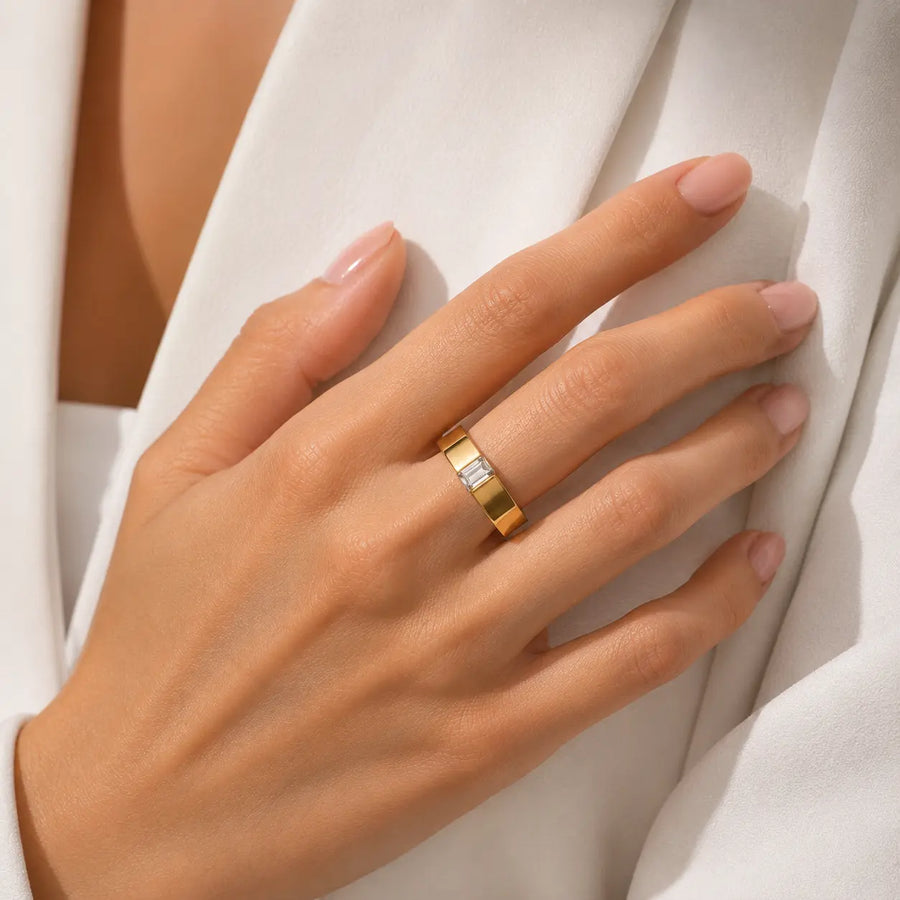 The Line Diamond Ring