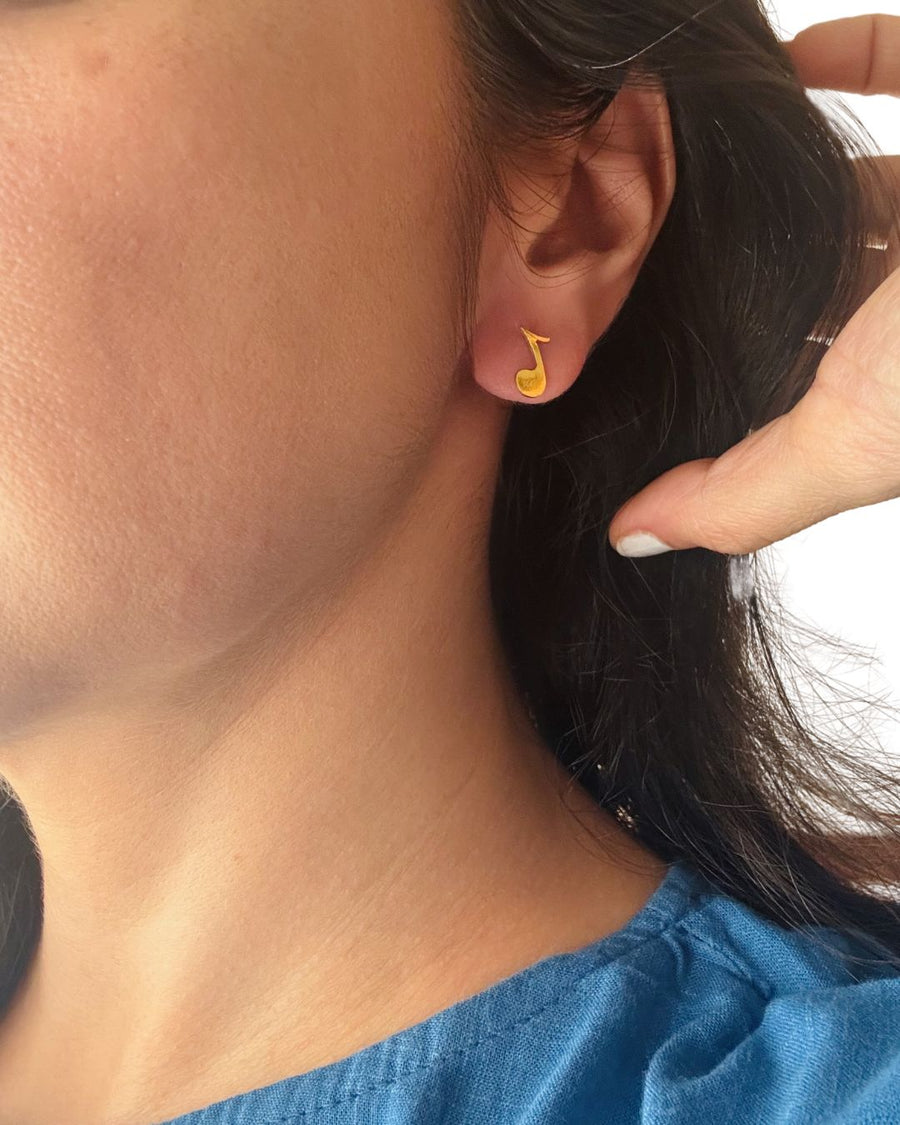 Music to my Ears - Mismatched Music Note Studs