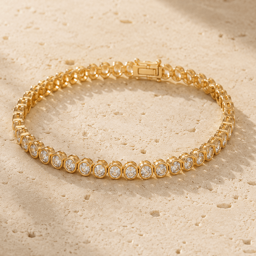 The Celeste Bracelet - Diamond Tennis Bracelet (10 pointer)
