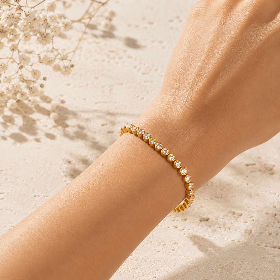 The Celeste Bracelet - Diamond Tennis Bracelet (10 pointer)