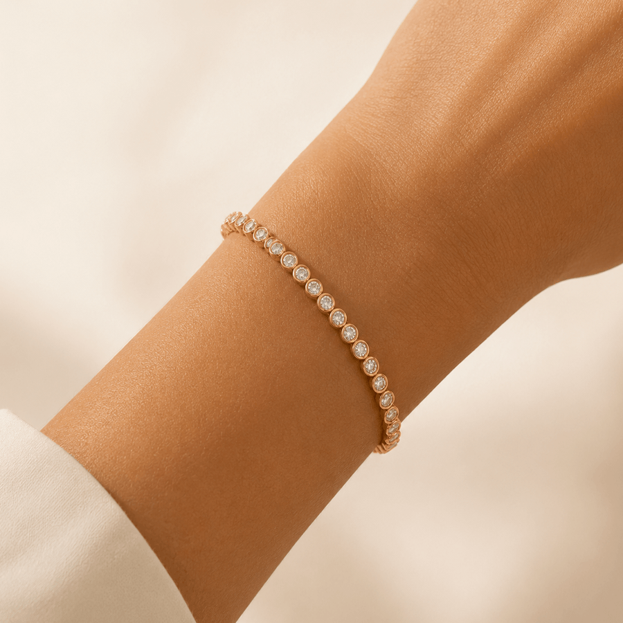 The Celeste Bracelet - Diamond Tennis Bracelet (10 pointer)