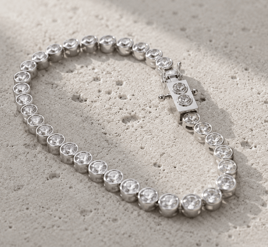 The Celeste Bracelet - Diamond Tennis Bracelet (10 pointer)