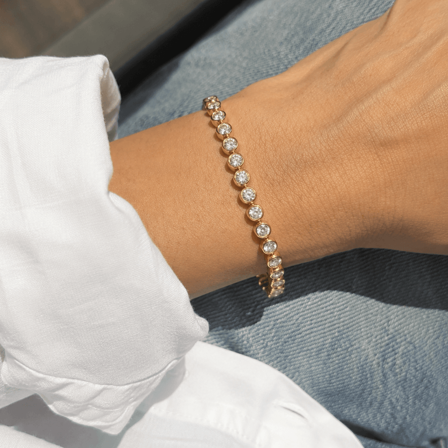 The Celeste Bracelet - Diamond Tennis Bracelet (20 pointer)