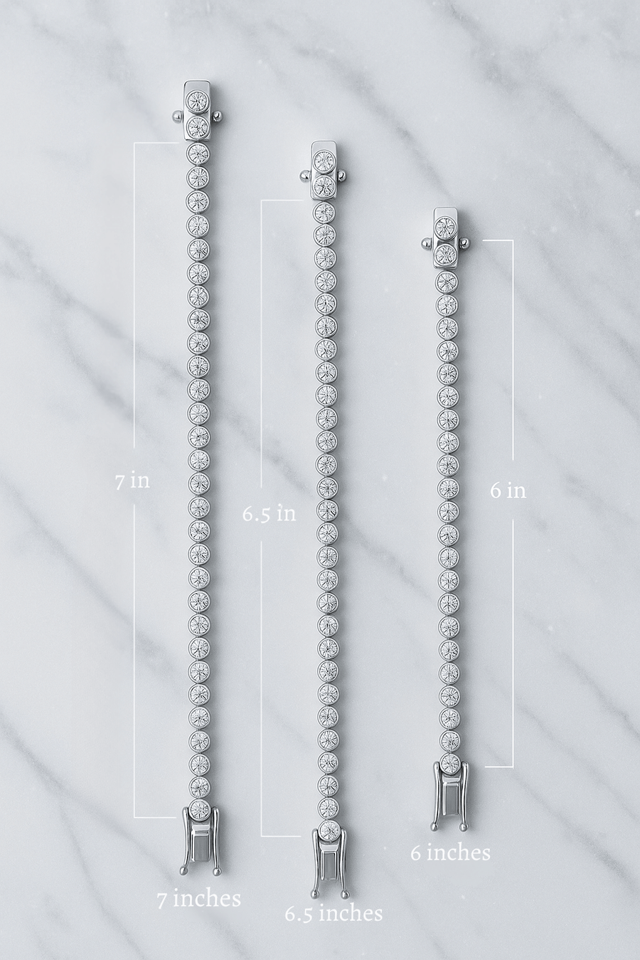The Celeste Bracelet - Diamond tennis bracelet