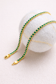 The Emerald Glow Tennis Bracelet