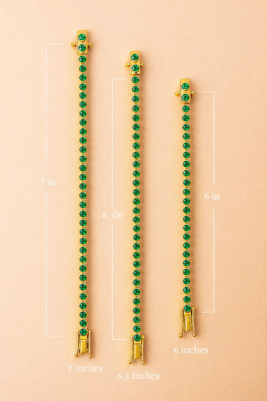 The Emerald Glow Tennis Bracelet