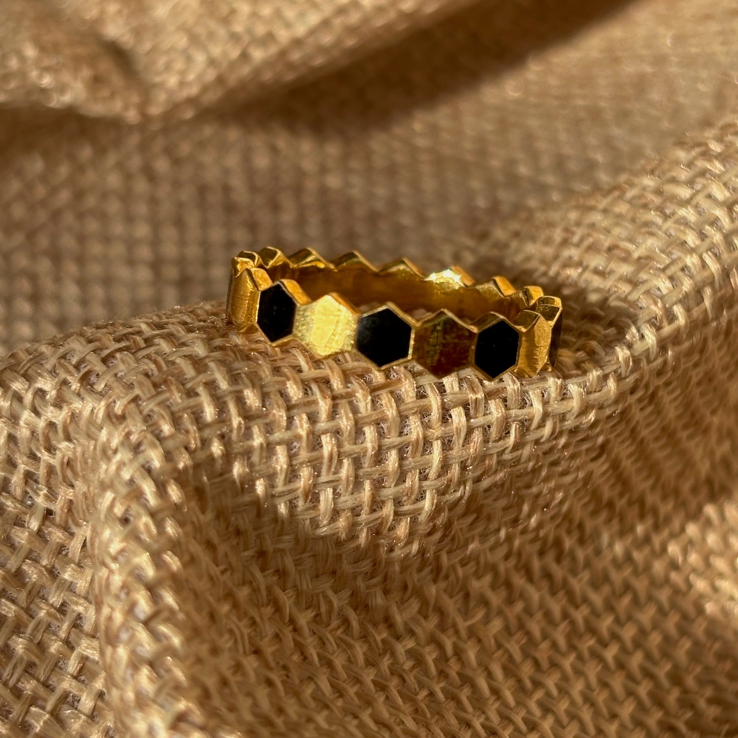 Honeycomb Twist Ring - Bombae Bling Jewels