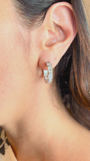 Linea Diamond Hoops