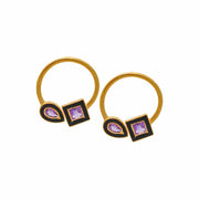 Amethyst Geometrics - BombaeBlingJewelsBombae_Bling_Jewels-Pop_rocks-amethyst_geometrics-earrings
