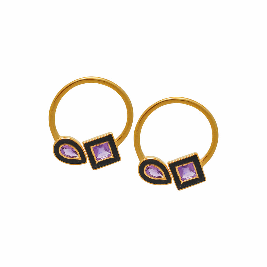 Amethyst Geometrics - BombaeBlingJewelsBombae_Bling_Jewels-Pop_rocks-amethyst_geometrics-earrings